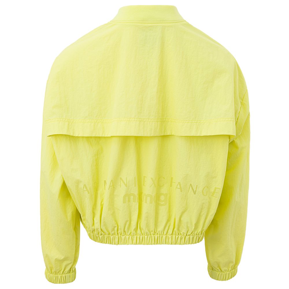 Armani Exchange Yellow Polyamide Bomber Armani Exchange