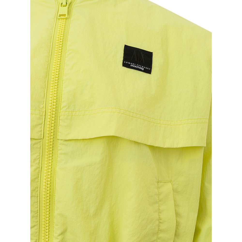 Armani Exchange Yellow Polyamide Bomber Armani Exchange