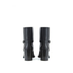Burberry Black Leather Ankle Boots Burberry