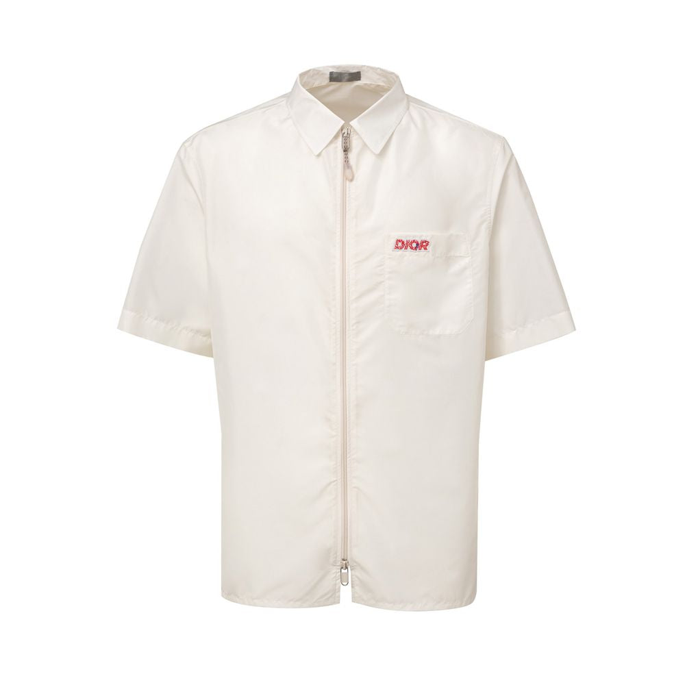 Dior White Polyester Shortsleeve Shirt Dior
