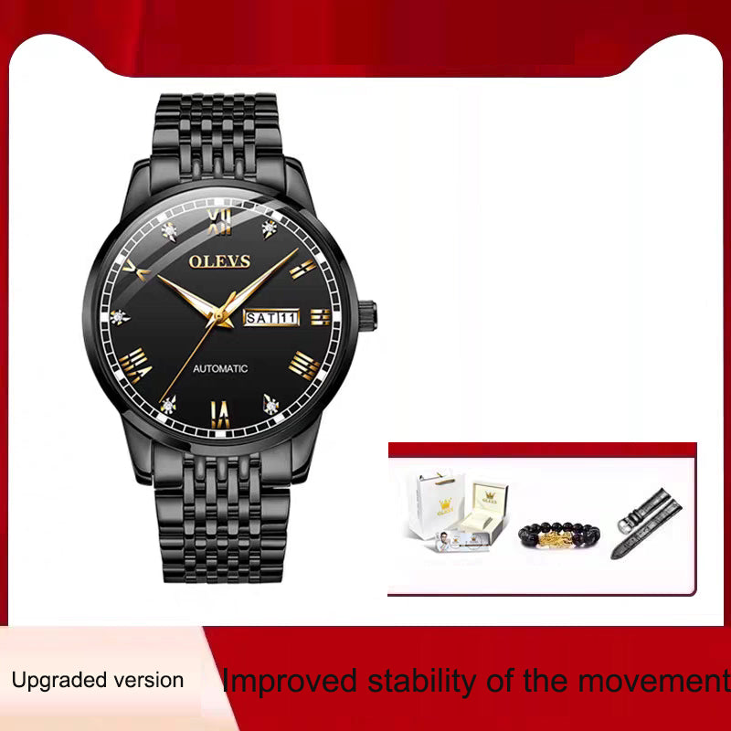 Men's Watch Men's Mechanical Watch Fully Automatic Simple Wind Waterproof Night Light Watch eprolo