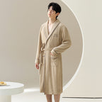 Winter Sleeping Robe for Men, Thickened and Warm, Medium to Long Robe for Men eprolo