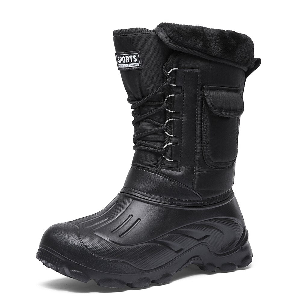 Men Winter Boots Warm Waterproof Sneakers Outdoor Activities Fishing Snow Work Boots Male Footwear Men Shoes Fishing Boots eprolo