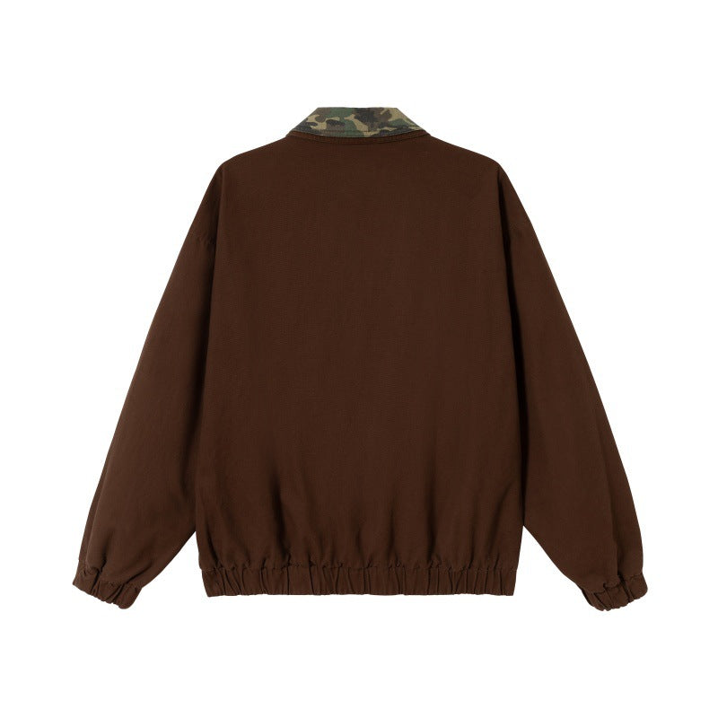 Collar Splicing Functional Loose Fit Multi-purpose Work Jacket eprolo