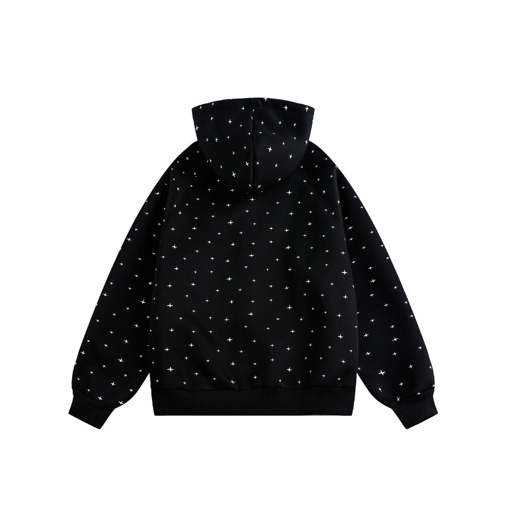 All-Over Print Loose Hooded Zip-Up Sweatshirt for Men and Women eprolo