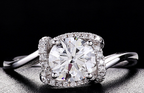 Cultured Diamond Ring, Elegant Diamond Engagement Ring, Non-Tarnishing 18K Gold Lab-Grown Diamond Ring eprolo