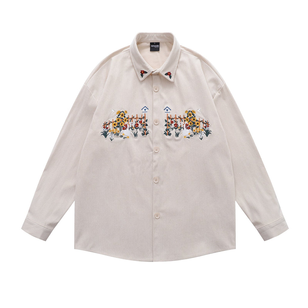 long-sleeve shirt for men autumn loose fit versatile couple's shirt eprolo