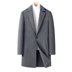 Veloria Men's Double-Faced Wool Overcoat for Fall & Winter LittleYogaSocks