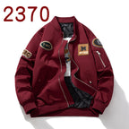 Street Trend Baseball Jacket Women Towel Fleece Embroidery Padded Hooded Thick Flight Jacket Men eprolo
