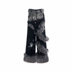 Men's PU Two-Piece Jeans LittleYogaSocks