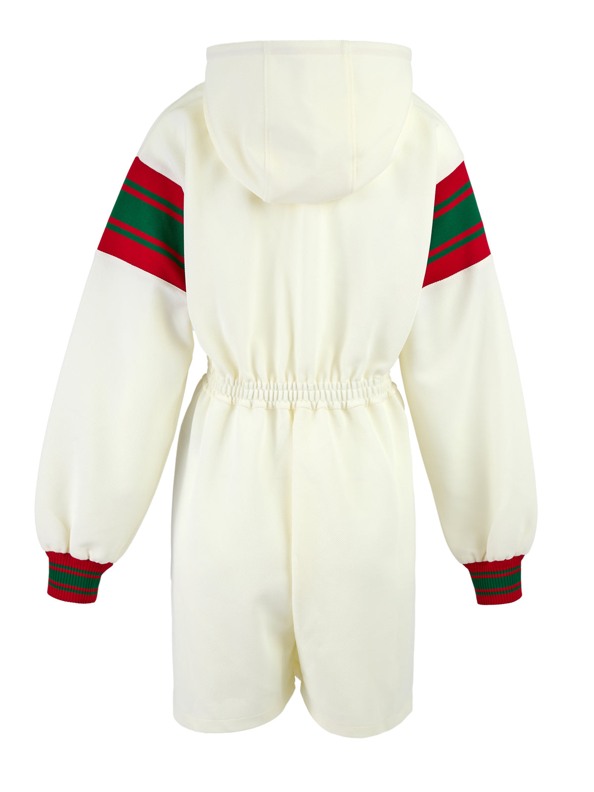 Gucci Cream Polyester Hooded Logo Sweatsuit Gucci