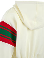 Gucci Cream Polyester Hooded Logo Sweatsuit Gucci