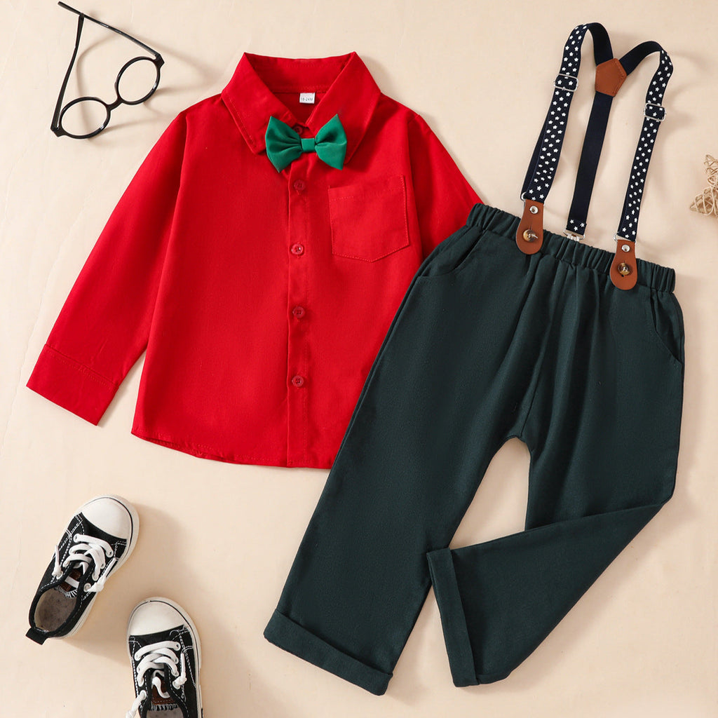 Boy's Costume One-year-old Small Suit Holiday Party Dress LittleYogaSocks