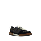 Fendi Multicolor Calf Leather Bos Taurus Low Top Sneakers Fendi