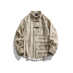 Buckled long sleeved striped shirt for men and women eprolo