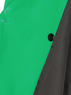 Lautaro Spring Green Pu Leather Jackets for Women with Puff Long Sleeve Belt Runway Stylish Luxury Designer Clothes eprolo