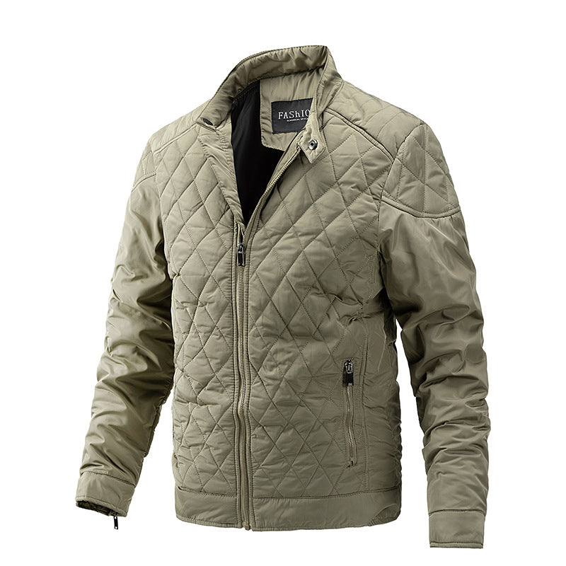 Jacket men's autumn and winter new motorcycle jacket men's casual jacket thin cotton jacket men eprolo