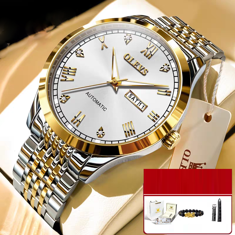 Men's Watch Men's Mechanical Watch Fully Automatic Simple Wind Waterproof Night Light Watch eprolo