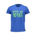 Diesel Blu Cotton Men T-Shirt Diesel