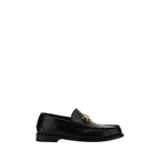 Versace Black Calf Leather Bos Taurus Slip-On Loafers - VELORIA - Thread of Generations