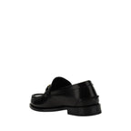Versace Black Calf Leather Bos Taurus Slip-On Loafers - VELORIA - Thread of Generations