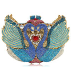 Swan studded diamond dinner bag, banquet dress, full diamond bag eprolo