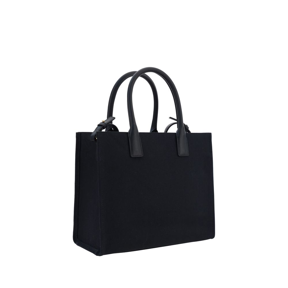Versace Black Cotton Shoulder Bag Versace
