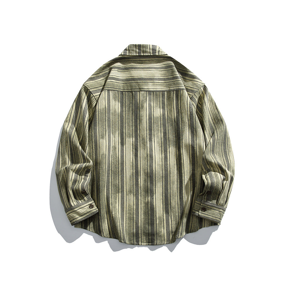 Buckled long sleeved striped shirt for men and women eprolo