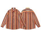 Ethnic Hollow-out Long-sleeved Shirt for Men and Women eprolo