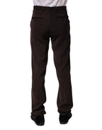 BENCIVENGA Dark Brown Mid Waist Dress Formal Pants BENCIVENGA