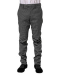 BENCIVENGA Black White Checkered Tapered Dress Pants BENCIVENGA