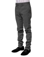 BENCIVENGA Black White Checkered Tapered Dress Pants BENCIVENGA