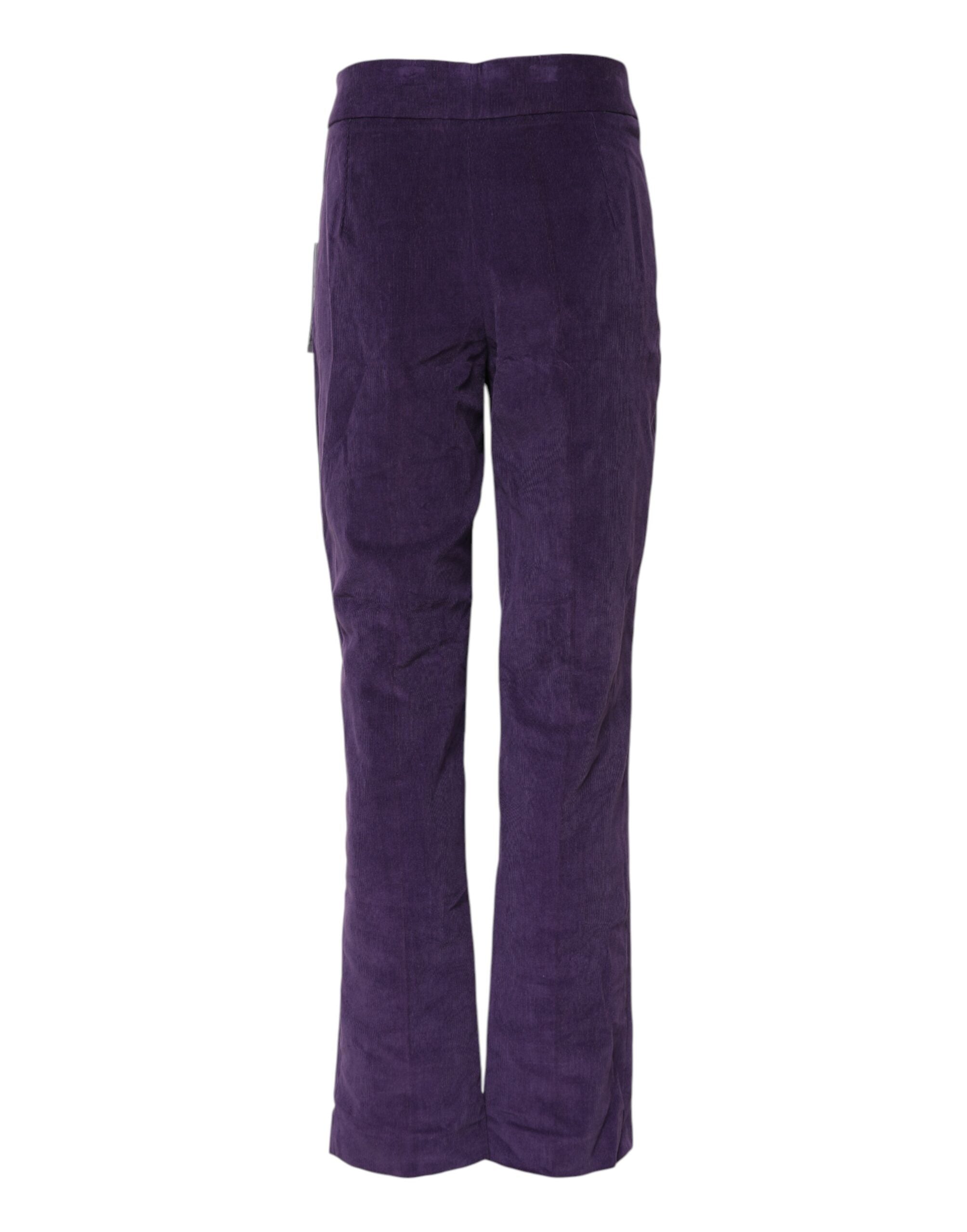 BENCIVENGA Purple High Waisted Flared Pants BENCIVENGA
