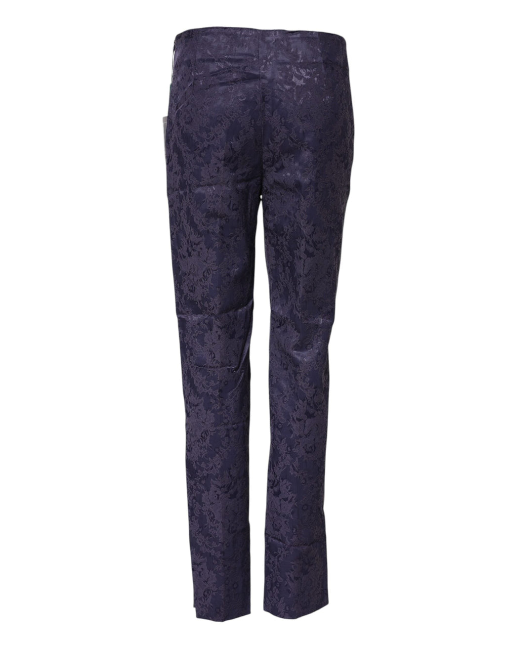 BENCIVENGA Purple Jacquard High Waisted Pants BENCIVENGA