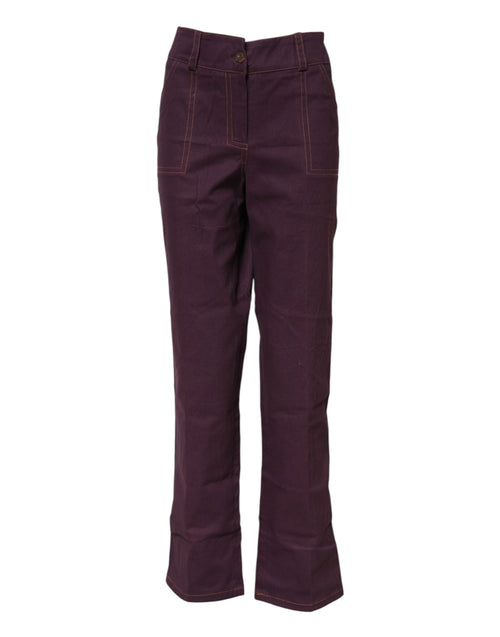 BENCIVENGA Purple High Waisted Tapered Pants BENCIVENGA