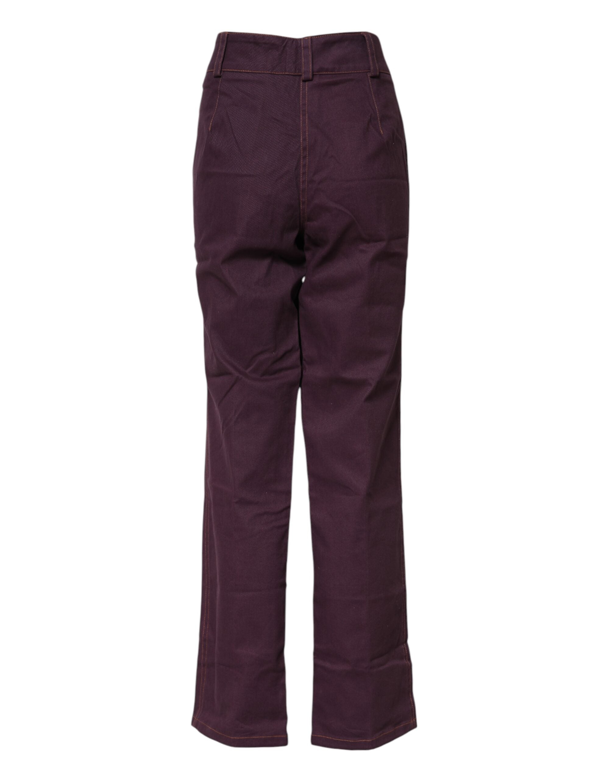 BENCIVENGA Purple High Waisted Tapered Pants BENCIVENGA