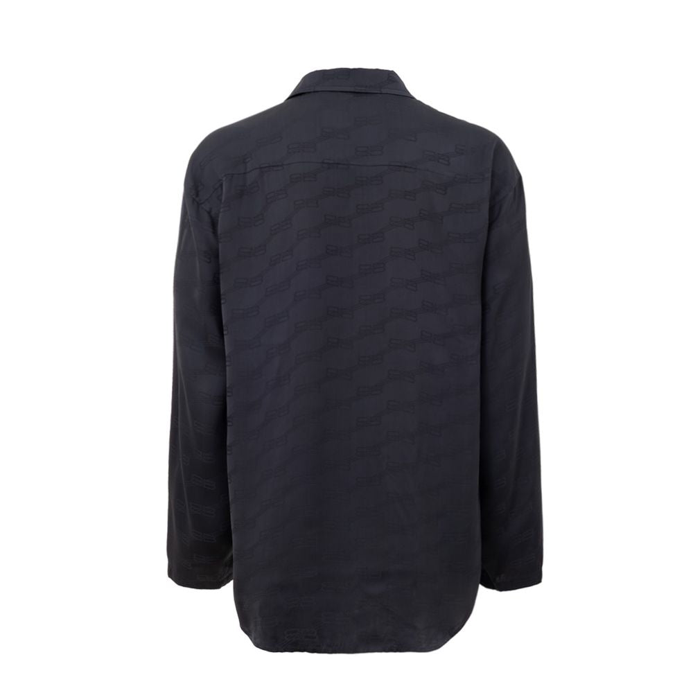 Balenciaga Gray Viscose Dress Shirt Balenciaga