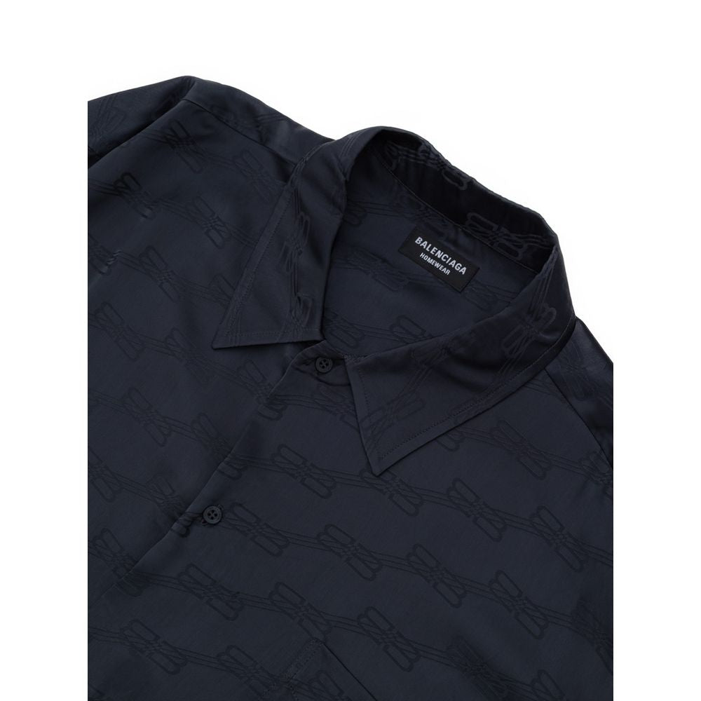 Balenciaga Gray Viscose Dress Shirt Balenciaga
