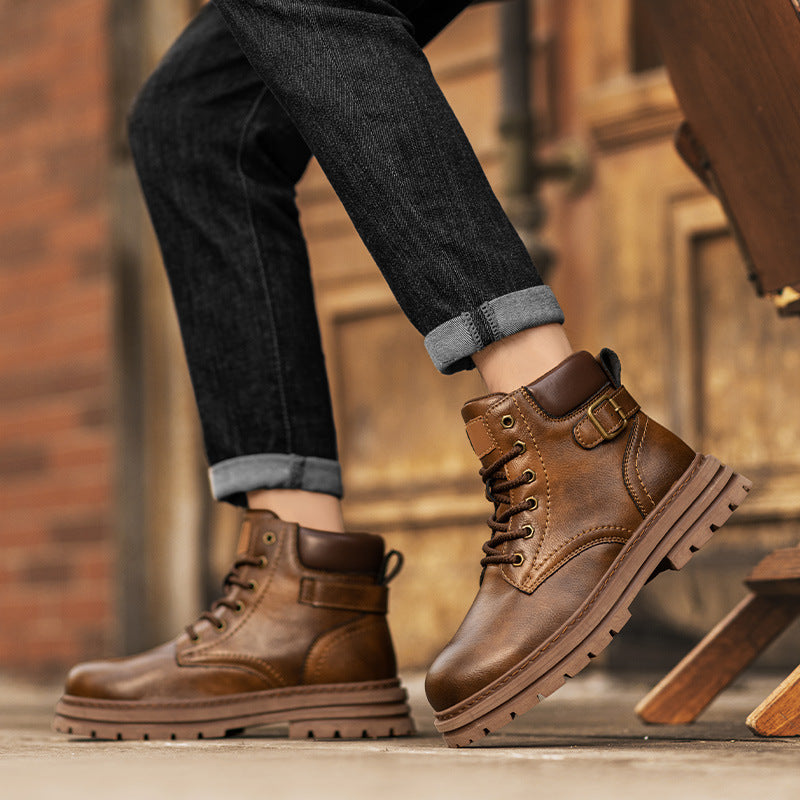 Martin boots autumn and winter retro high top men's workwear boots eprolo