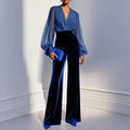Velvet Jumpsuit With An Elegant Sophisticated Vibe VELORIA - Thread of Generations