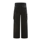 Street Style Men's Wide-Leg Multi-Pocket Cargo Jeans, Loose Fit Casual Pants for Men eprolo