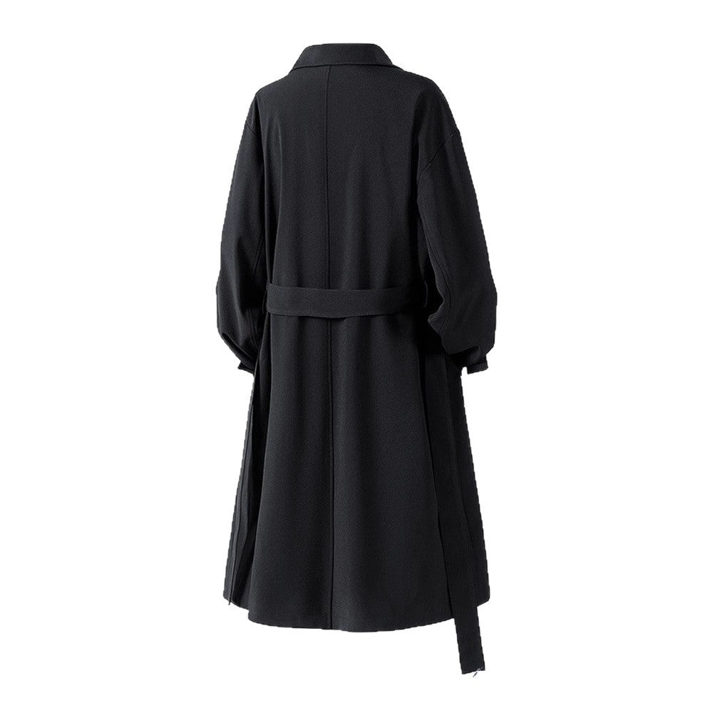 Mid-length trench coat for men casual fashionable retro knee-length overcoat eprolo