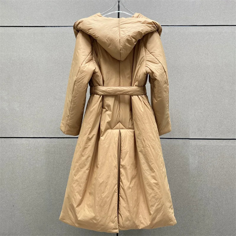 Women's coat with large collar and cotton coat eprolo