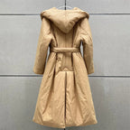 Women's coat with large collar and cotton coat eprolo