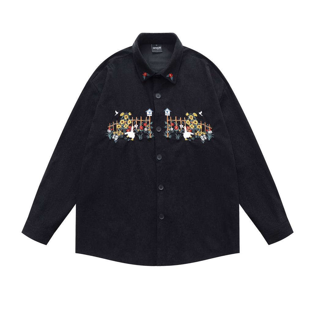 long-sleeve shirt for men autumn loose fit versatile couple's shirt eprolo