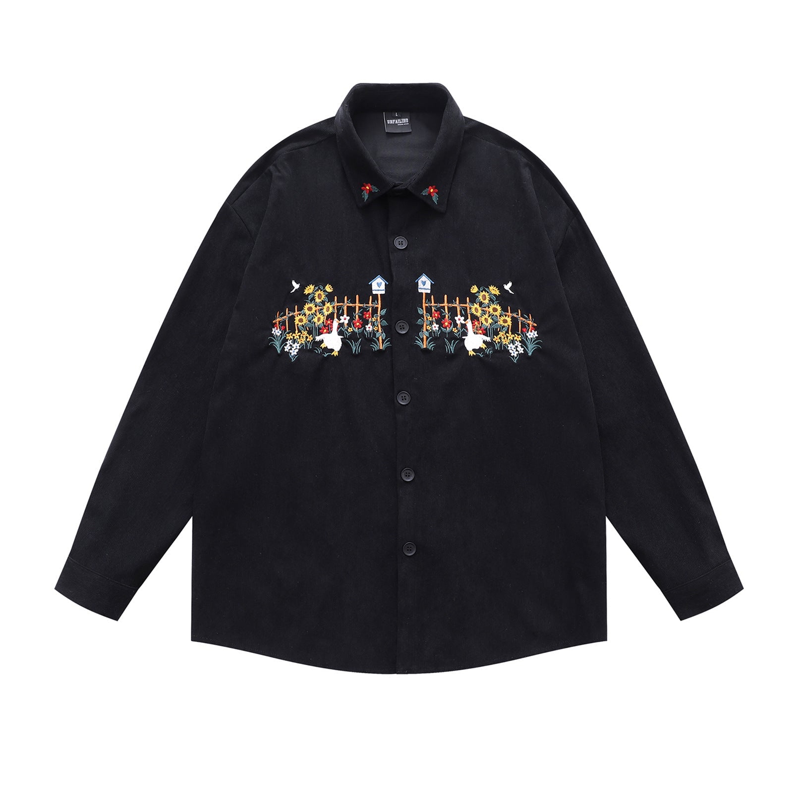 long-sleeve shirt for men autumn loose fit versatile couple's shirt eprolo