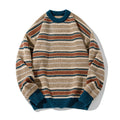 Striped round neck sweater for men eprolo