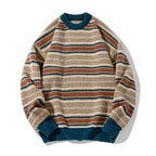 Striped round neck sweater for men eprolo