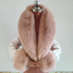 Real Fox Fur Horn Collar Fashion Fur Decorative Collar Jewelry eprolo