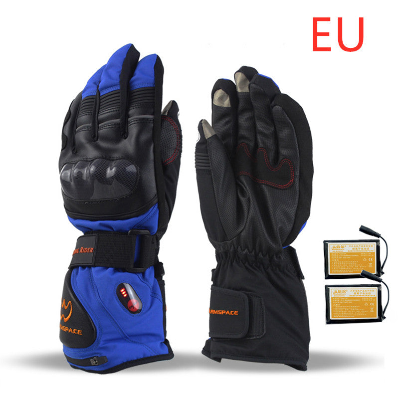 Electric Heating Windproof Outdoor Charging Waterproof For Motorcycle Racing Touch Screen Off Gloves LittleYogaSocks